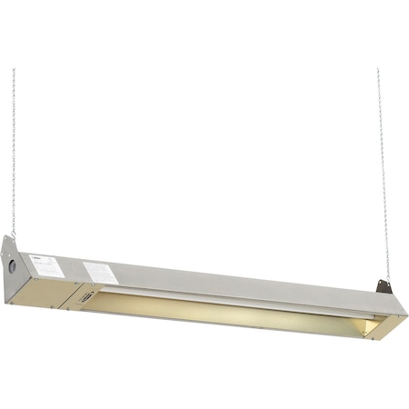 Tpi Indoor/Outdoor Quartz Electric Infrared Heater 120V 1500W Stainless Steel OCH46120VSSE